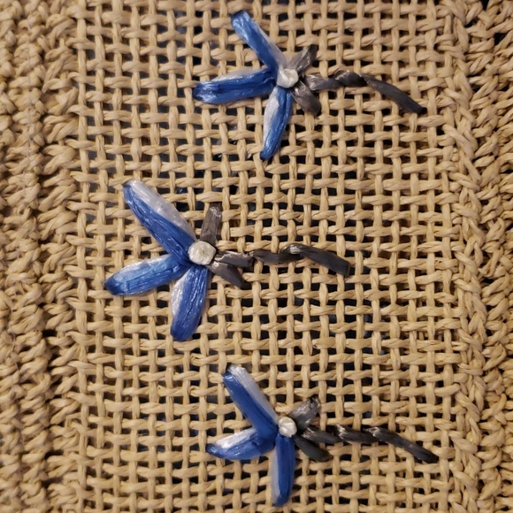 Wristlet and Coin Purse -  Woven Paper - Beachy Coastal / Tiki - NWOT - Picture 4 of 11